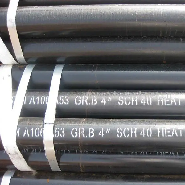 Tuyau d'acier au carbone sans couture, peu de tricône, tuyau d'acier de chaudière, tuyau d'acier sans couture d'ASTM A53