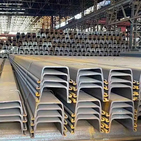 Pile de tôle d'acier, Pile de tôle de verrouillage, Z TypeSheet Piles, Pile de tôle de type U, Pile de tôle formée à froid, Pile de tôle laminée à chaud