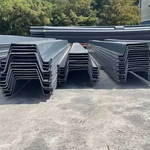 Pile de tôle d'acier, Pile de tôle de verrouillage, Z TypeSheet Piles, Pile de tôle de type U, Pile de tôle formée à froid, Pile de tôle laminée à chaud