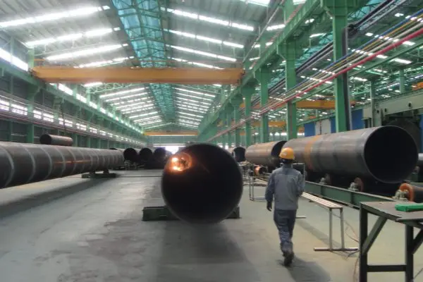 SSAW steel pipe manufacturing process,spiral submerged arc welded pipe manufacturing process