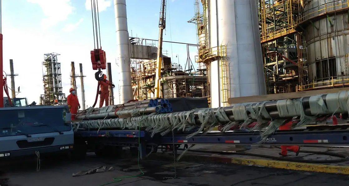 TUBO DE ALEACIÓN PARA REFINERÍA DE PEMEX EN México