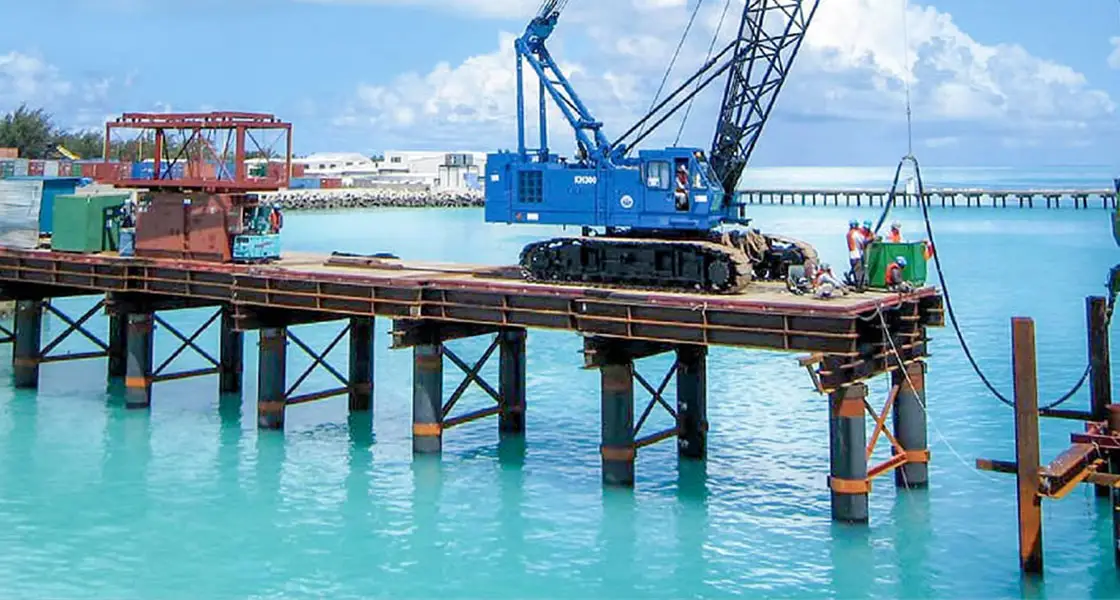 TUBO DE ACERO GALVANIZADO PARA CONSTRUCCIÓN DE JETTY EN KENYA